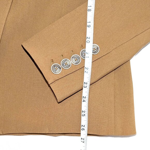 Paige | Chelsee Two-Button Blazer Caramel Tan | Size Large - Picture 10 of 12